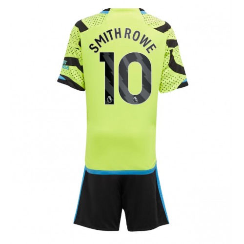 Dětský fotbalový dres Arsenal Emile Smith Rowe #10 2023-24 Venkovní Krátký Rukáv (+ trenýrky)